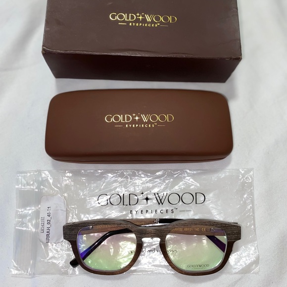 COPY - Gold & Wood Sirrah Eyeglasses - Picture 8 of 8